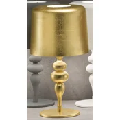 Casa Padrino luxury Art Deco table lamp gold A� 50 x H. 180 cm - Round Art Deco desk lamp with aluminum lampshade - Luxury table lamps - Luxury quality - Made in Italy