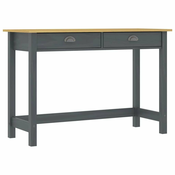 vidaXL Konzolna mizica Hill Range z 2 predaloma siva 110x45x74 cm bor.