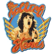 The Rolling Stones Mick & Orange Logo Iron-On Patch