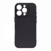Silikonski ovitek MATT za iPhone 16 Pro črna