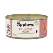 Ekonomicno pakiranje Applaws Cat u umaku 12 x 70 g - Filet tune s kozicama