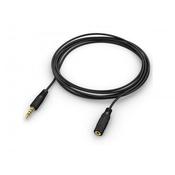 Xwave audio kabl 3.5mm stereo (zenski) na 3.5mm (muški) AUX /2m dužina kabla/crni ( NT 3.5mm--> 3.5mm,AUX, 2m )