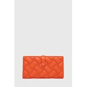 Usnjena denarnica Kurt Geiger London ženski, oranžna barva