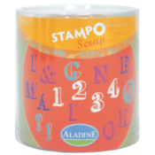 Stampo scrap - abeceda in številke - 54 ks