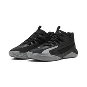 PUMA Dagger 2 Mid Basketball Shoes Unisex, Women, Black/Cool Mid Gray, 42.5