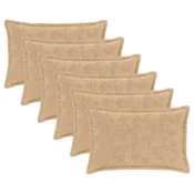vidaXL Prevleka za blazino 6 kos HOUTEN Krem 40 x 60 cm