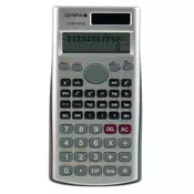 Olympia Školski kalkulator Olympia LCD 9210 Srebrna Zaslon (broj mjesta): 12 baterijski pogon (Š x V x d) 84 x 18 x 162 mm