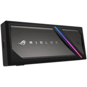 ASUS ROG Strix Aiolos M.2 NVMe SSD Enclosure - USB-C 3.2 Gen 2x2 Type-C (20 Gbps), dual M.2 NVMe PCIe and SATA support (2242/2260/2280), tool-free, SSD Dashboard, heat-resistant coating - 90DD02U0-MA9000