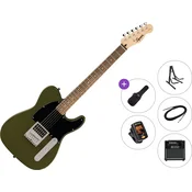 Fender Squier Sonic Esquire H LRL Premium SET Olive Elektricna gitara