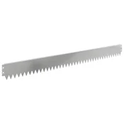 Vidaxl Robovi trave 30 szt. 103 x 10 cm Jeklo Srebrna