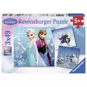 RAVENSBURGER puzzle Frozen 3x49 kom