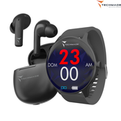 TECHMADE pametna ura DYNAMIC BUNDLE/Temno siva