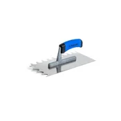 Kubala Lopatica Stainless steel trowel, half-round tooth, 270 x 130 mm, rubber handle M
