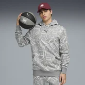 PUMA teamJAWS Post Game Basketball Hoodie Men, Men, Medium Gray Heather, 4XL