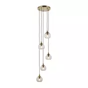 Endon 119435 - Luster na sajli ALLEGRA 5xE14/7W/230V mesing