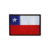 shumee Našitek zastave Čila - 2 - samolepilna podlaga - vezen našitek/značka/emblem
