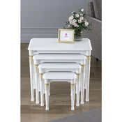Hanah Home set od 4 umetnutih stocica Zeyra Avangart, beli