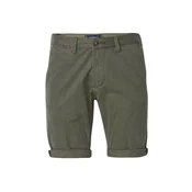 KOROSHI Chino hlače temno zelena