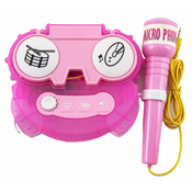 Teddies Mikrofon za karaoke roza barve