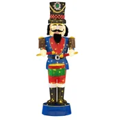 COSTWAY LED božični okraski Nutcracker z bobni, (5000089819)