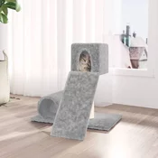 Penjalica za macke sa stupom za grebanje svjetlosiva 59 cm
