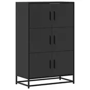 vidaXL vidaXL Visoka omara črna 68x35x106,5 cm inženirski les in kovina, (5000217882)