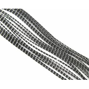 Material za vezavo muh - nogice TRAUN RIVER Micro Barred Grizzly Legs | black/pearl