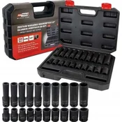 shumee AWTOOLS BLACK LINE KOMPLET KRATKIH IN DOLGIH UDARNIH NASTAVKOV 1/2 20-delni
