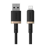 IPAD 4. generacija / Air 2 / Pro 9.7 BASEUS DURA podatkovni kabel USB - Lightning, 200 cm, ZLATNA/CRNA P10377801U01-02