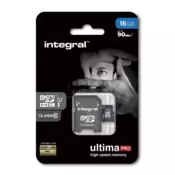 INTEGRAL 16GB MICRO SDHC class10 90MB/s SPOMINSKA KARTICA+ SD ADAPTER