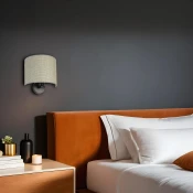 Opviq Zidna lampa E27 Max 40W, Bež-Crna