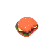 SAVACOOP Igračka za psa - gumeni hamburger 9cm