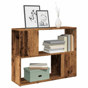 Ormaric za knjige/Sobna pregrada staro drvo 80x24x63 cm