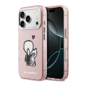 Maska Karl Lagerfeld Karl & Choupette Back MagSafe za iPhone 17 Pro Max roza