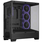 ASUS A32 PLUS ARGB, Tower Case Black, Tempered Glass x 2
