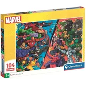 Marvel junaki bitka 104-delna super sestavljanka - Clementoni