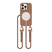 Tech-protect TECH-PROTECT MAGNESSKEJSKA OGRLICA MAGSAFE ZA IPHONE 15 PRO ČOKOLADNO RJAVA