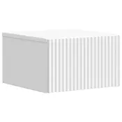 vidaXL Stenski nočni omarici Bela 33 x 34,5 x 20 cm Inženirski les
