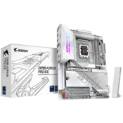 GIGABYTE Z890 AORUS PRO ICE WIFI7 LGA1851 ATX osnovna plošča - Intel Z890, 4xDDR5, 5xM.2, 4xSATA, 5Gb LAN, WiFi 7, BT, 2x Intel TB4 (USB4 Type-C), 1xHDMI (spredaj) - Z890 AORUS PRO ICE