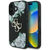 1 to 3 Guess Ovitek Grinded Roses 4G Logo Za Iphone 16 Magnetna Zaščita