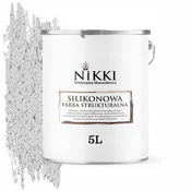 shumee Silikonska strukturna fasadna barva 5L bela na sivi F251 UV