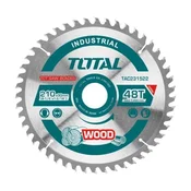 TOTAL Rezni list za drvo, 210x25, 4mm, 48 zuba