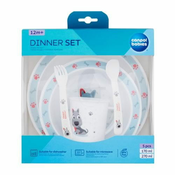 CANPOL Set za hranjenje beba 4/401 Dog plavi