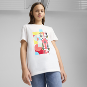 Puma Scuderia Ferrari Race Graphic Tee Youth, White, Size 15-16Y, Clothing