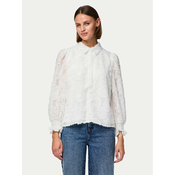 Pieces Srajca Pina 17154276 Bela Regular Fit