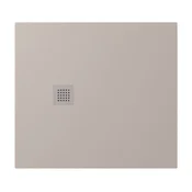 POLYSAN PRESTIŽNA Tuš Vanička iz Litega Marmorja TRENECA, Prilagodljiva Velikost, Bež Mat, 100x90 cm