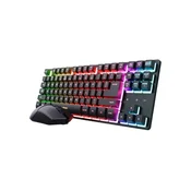Trust - Tastatura+miš TRUST GXT 832 Thado Wireless TKL set/US/crna