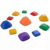 Homestar Set ravnotežnih stopnic 11 kosov 37x37x19 cm večbarvno
