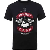 Johnny Cash Winged Guitar Black M Majica