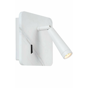 Lucide 77282/03/31 - LED Stenski reflektor OREGON LED/4W/230V USB bela